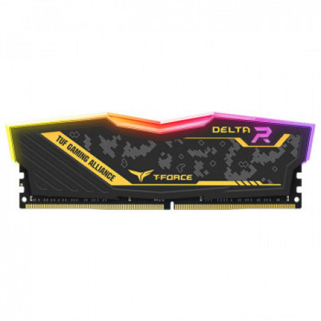 Team T-Force TUF Yellow Delta RGB 16GB 1x16GB 3200Mhz DDR4 Gaming Ram CL16 (TF9D416G3200HC16F01)