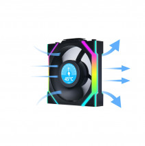 Lian Li UNI FAN SL WIRELESS LCD 3x120mm Siyah Kasa Fanı (G99.12SLLCD1W3B.00)
